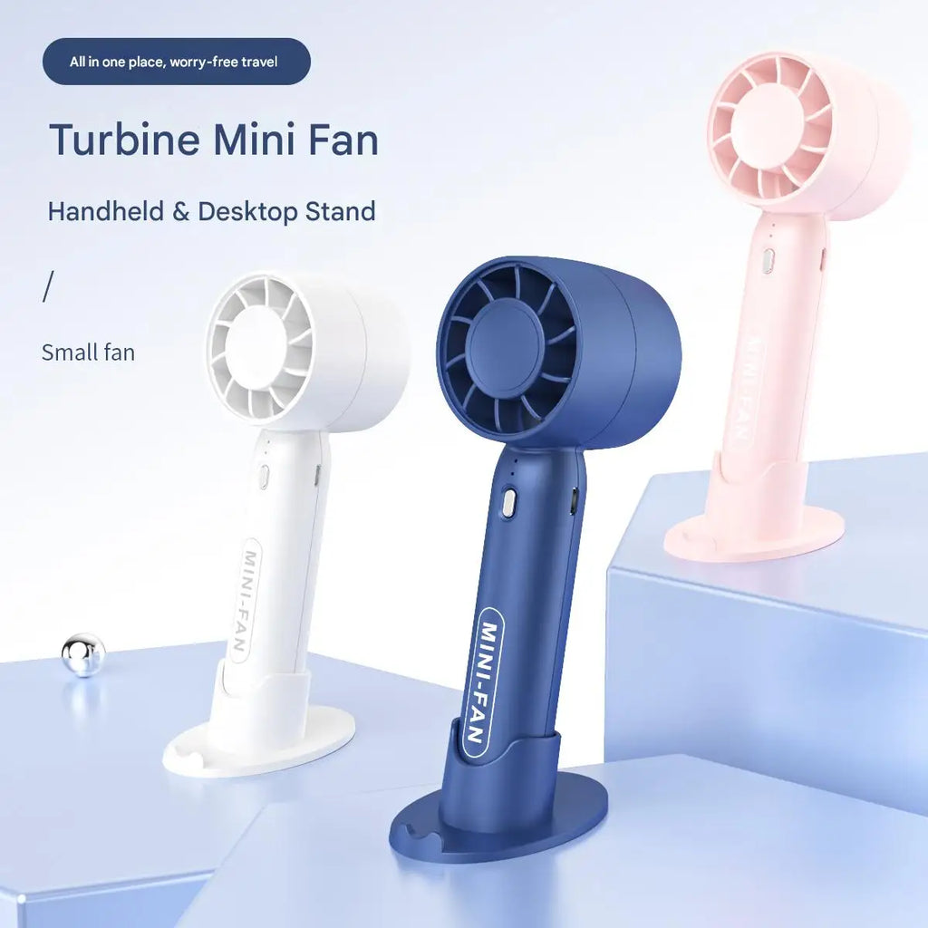 Turbo Handheld Mini Fan USB Rechargeable Portable Fan