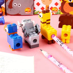 Building Blocks Pencil Sharpener Fun Kids Stationery