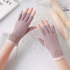 Anti UV Nail Gloves Fingerless UV Protection Gloves for Nail Art