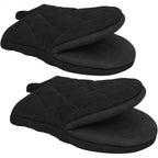 Short Oven Mitts – Heat Resistant Non-Slip Kitchen Gloves (1 Pair)