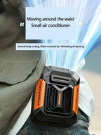 HOMFISH Belt Clip Fan Portable Wearable USB Fan & Power Bank