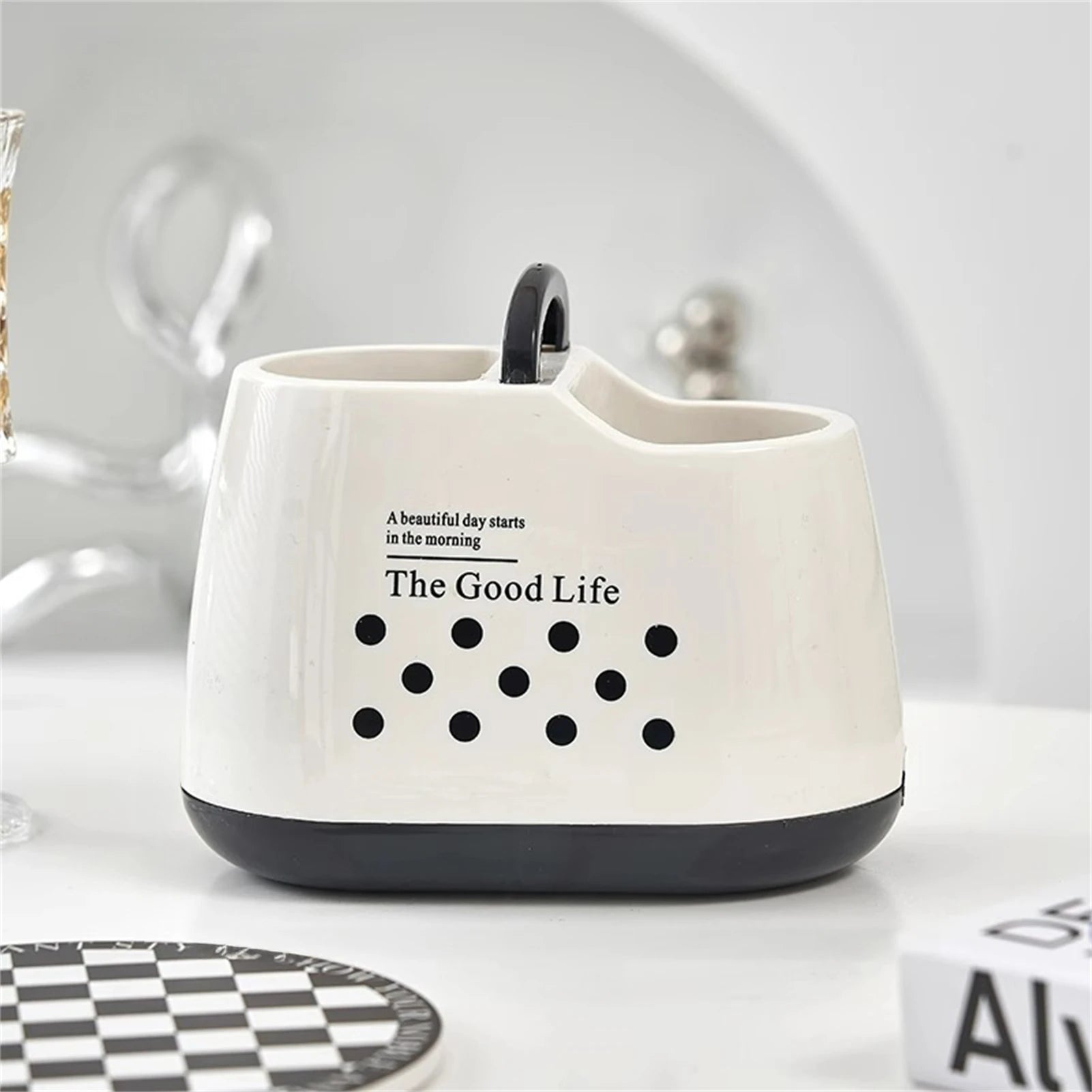 Kitchen Utensil Holder Plastic Cutlery Rack