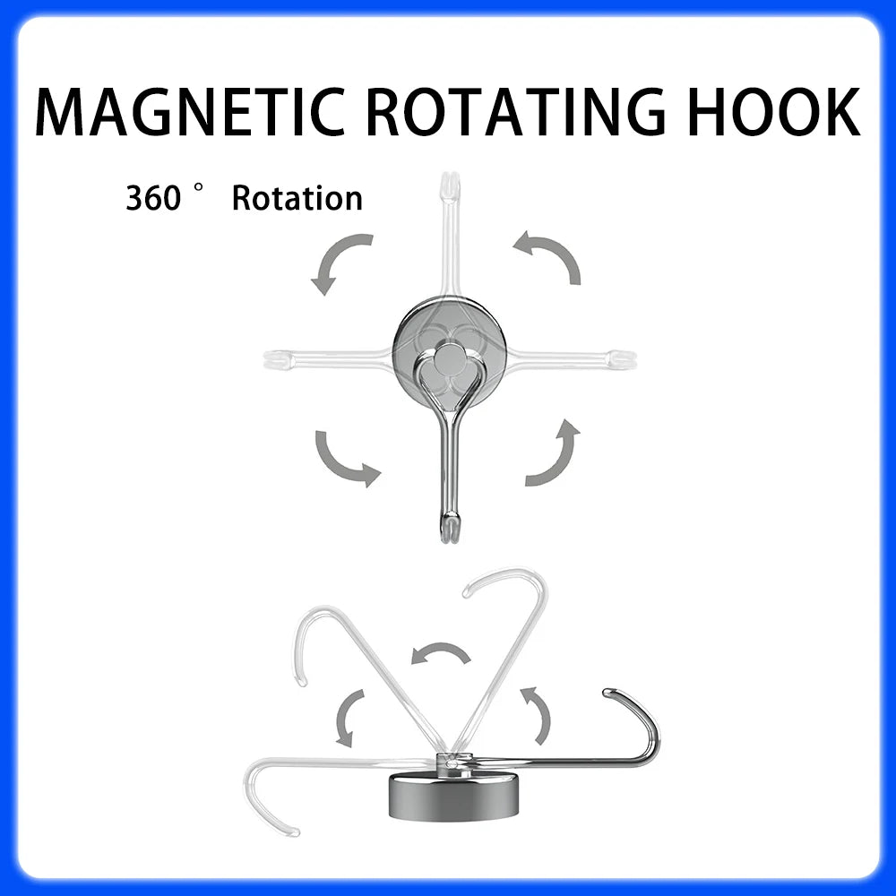 Strong Magnetic Rotating Hook Heavy Duty Neodymium Magnet Hook