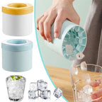 Silicone Round Ice Cube Mold DIY Ice Maker Tray for Drinks & Bar Use