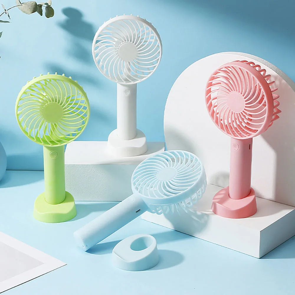Mini Portable USB Fan UK Rechargeable Handheld Desk Cooler