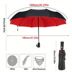 Buy Windproof Double Layer Automatic Umbrella UV Protection