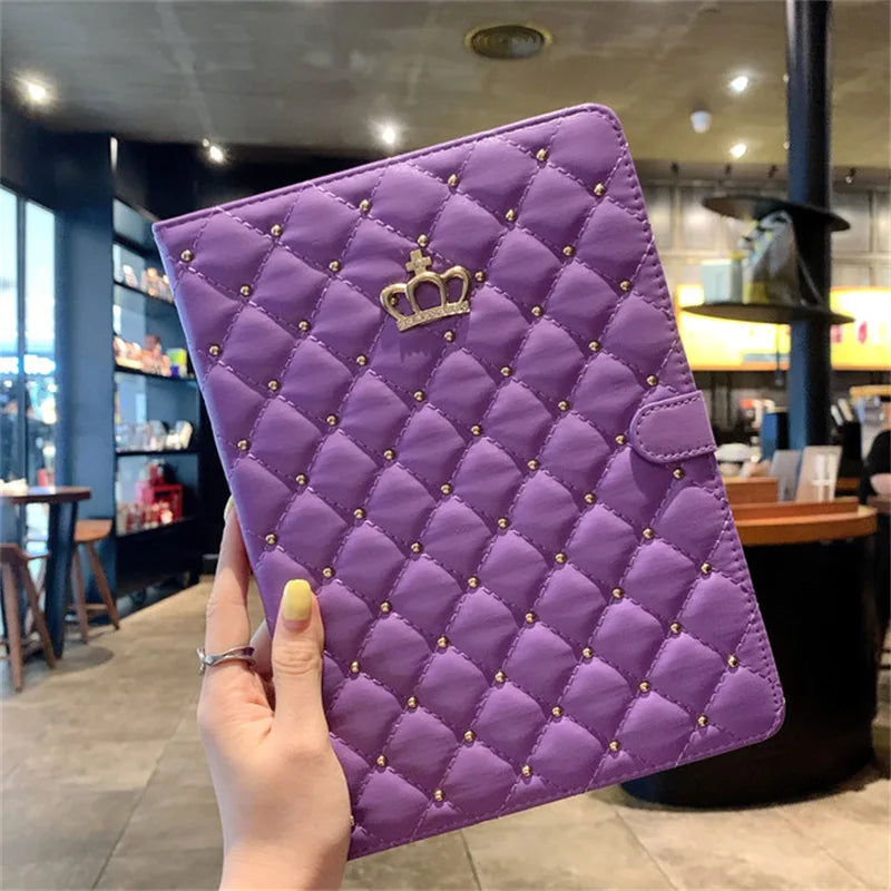 Lambskin Smart Stand Case For iPad 10th 9th Air 5 4 Pro 11 A16