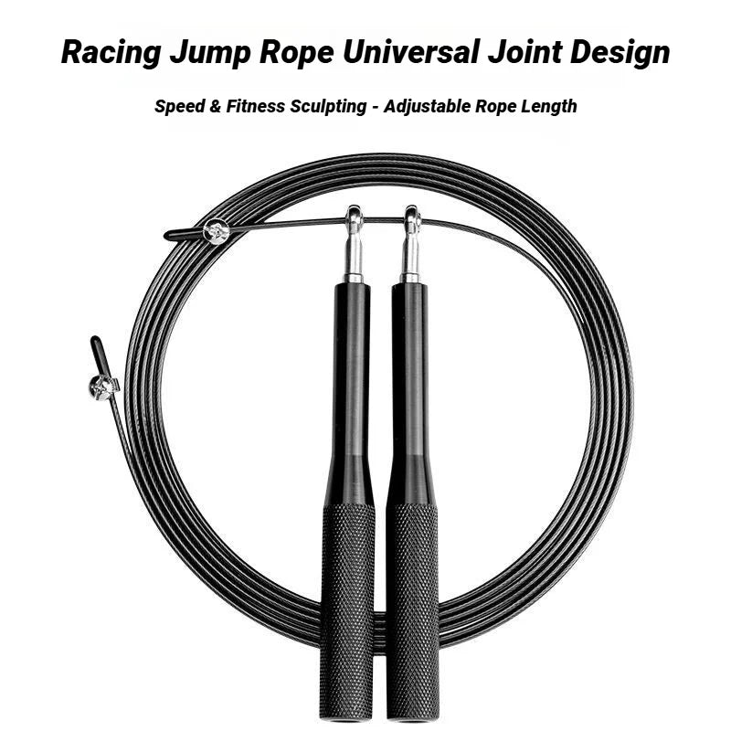 Aluminium Handle Speed Jump Rope Ball Bearing Wire Skipping Fitness