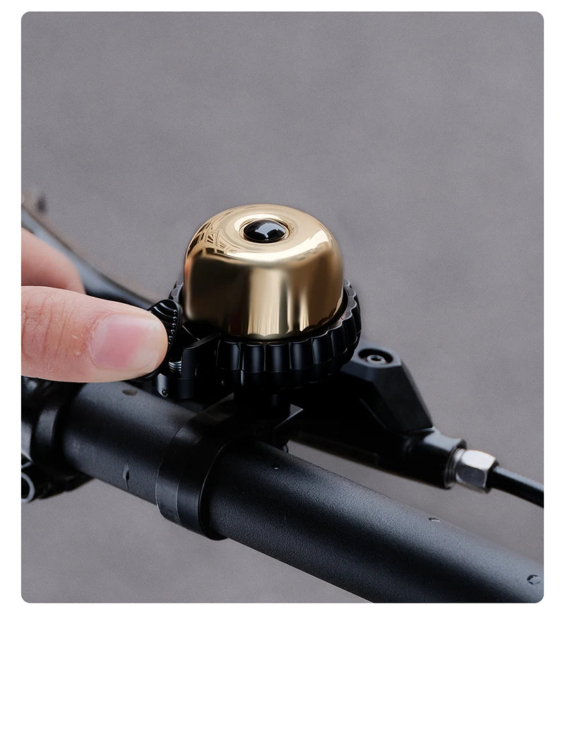 WEST BIKING Mini Thumb Bike Bell Retro Copper Bicycle Handlebar Bell Main image