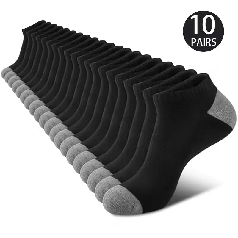 Unisex Ankle Socks Breathable Lightweight Sports Trainer Socks 5-10 Pack