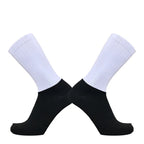 Aero Cycling Socks Men Anti-Slip Silicone Breathable Summer Bike Socks