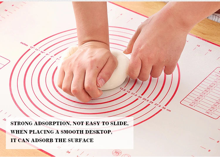 UNTIOR Silicone Baking Mat Non-Stick Dough Kneading & Pizza Rolling Pad