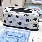Multi-Layer Pen Bag Foldable Drawstring Pencil Case Organizer