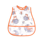 Cartoon EVA Waterproof Baby Bib with Pocket Feeding Apron