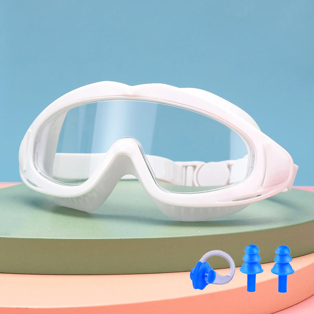 Kids Swimming Goggles Anti-Fog UV Protection Wide View