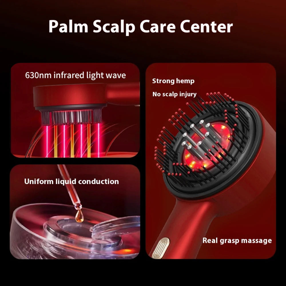 Scalp Oil Applicator | Red Light Massage Comb