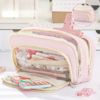 Large Capacity Pencil Case Stationery & Cosmetics Storage Bag