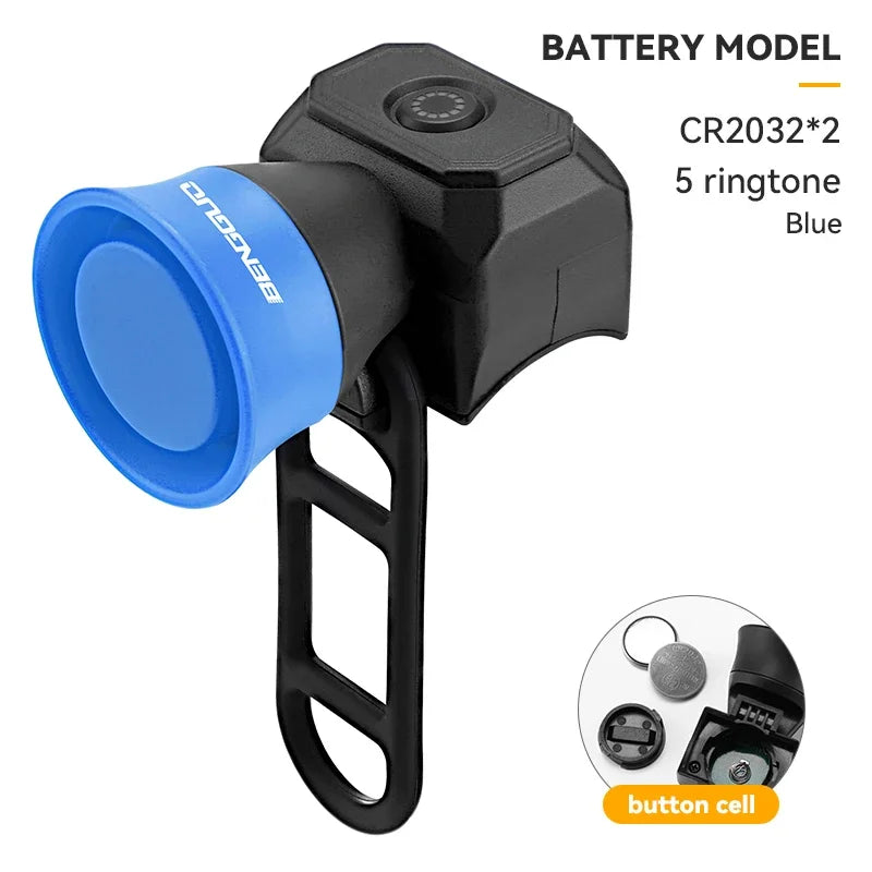120dB Electric Bike Horn Waterproof Bicycle Bell MTB Scooter Alarm