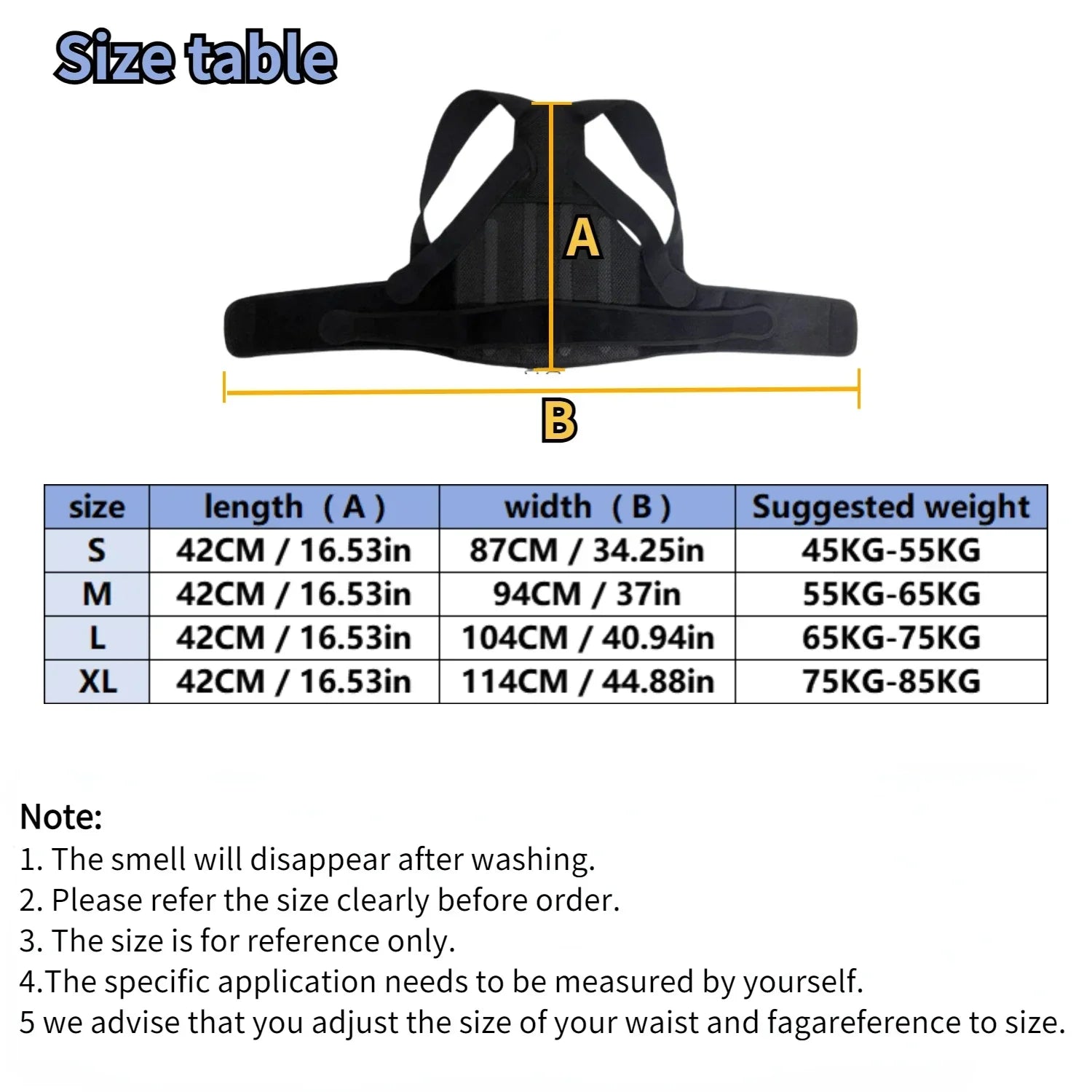 Orthopedic Posture Corrector Brace Adjustable Upper Back Support