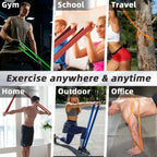 20-230lbs Heavy Duty Resistance Bands for Strength Training Home Gym Workout Set