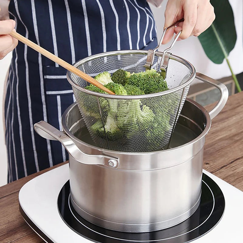Stainless Steel Fry Basket Deep Fry Strainer Secondary image
