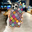 Funny Grid Art Silver IMD Case for iPhone 17 16 15 14 13 12 11 Pro Max