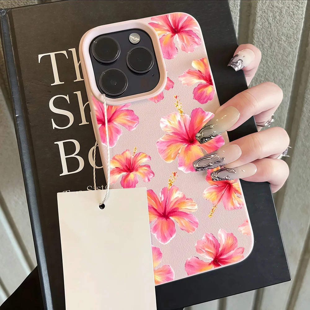 Bright Colorful Flower Case for iPhone 17 16 15 14 13 12 Pro Max Cover