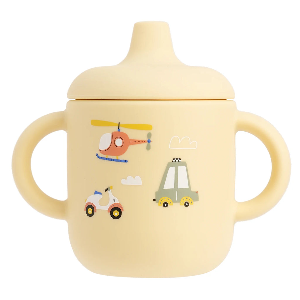 Cartoon Silicone Baby Feeding Cup Leakproof Training Cup