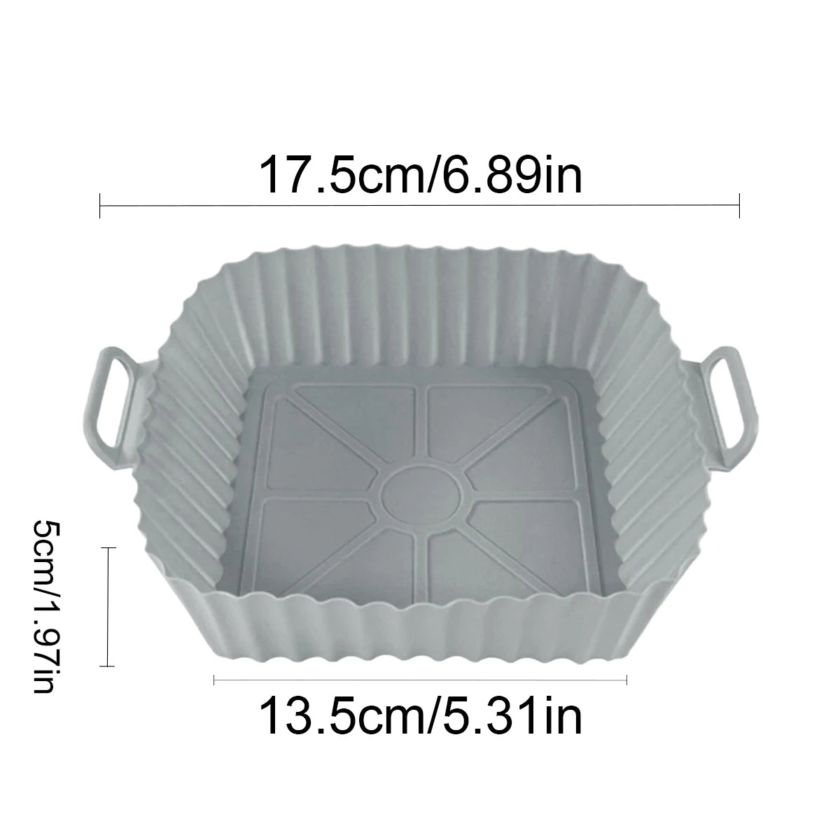 Air Fryer Silicone Liners Reusable Non-Stick Basket & Pizza Baking Tray