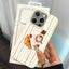 Fresh Lemon Stripe Soft Case for iPhone 17 16 15 14 13 Pro Max Cover