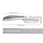 Multifunctional 3-in-1 Stainless Steel Peeler – Slicer & Shredder Tool