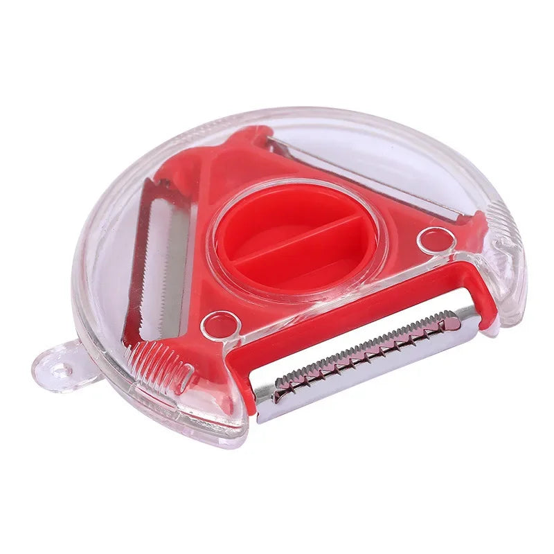 3 in 1 Fruit & Vegetable Peeler – Stainless Steel Multifunction Kitchen Tool