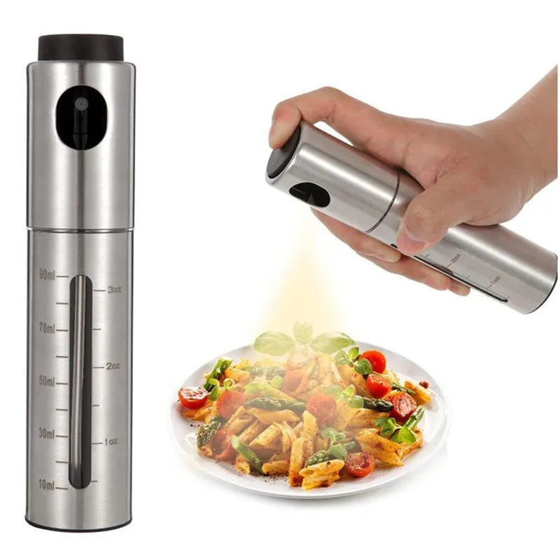 BBQ Oil Spray Bottle 304 Stainless Steel Olive Oil & Vinegar Sprayer