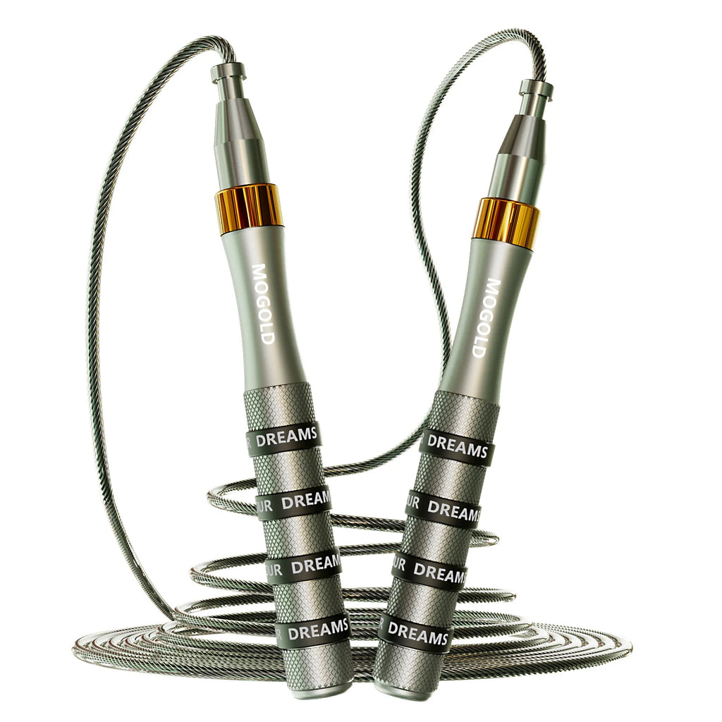 Self-Locking Bearing Skipping Rope Aluminium Handle Adjustable Speed