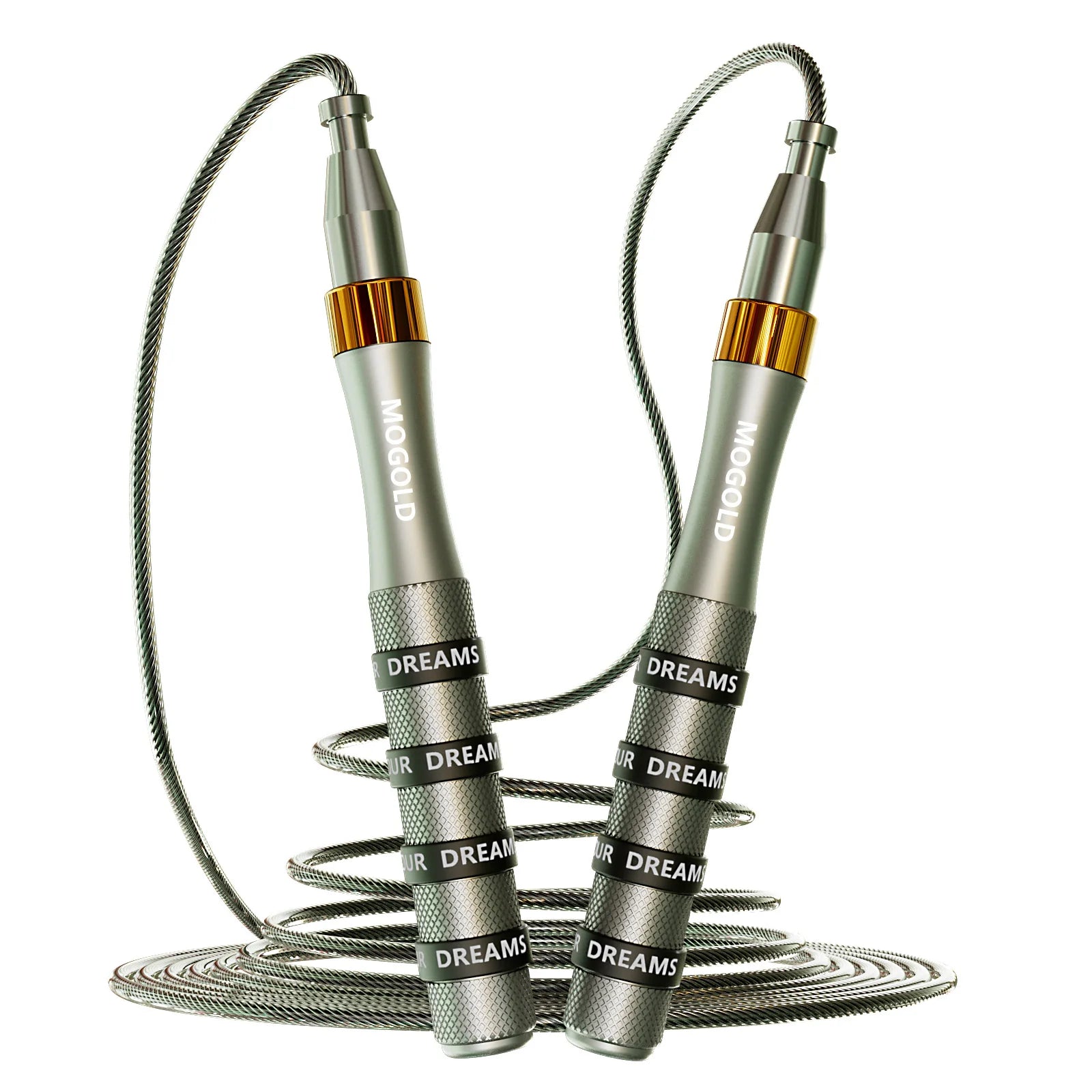 Self-Locking Bearing Skipping Rope Aluminium Handle Adjustable Speed