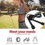 PVC Speed Jump Rope Adjustable Skipping Rope Boxing Gym Fitness