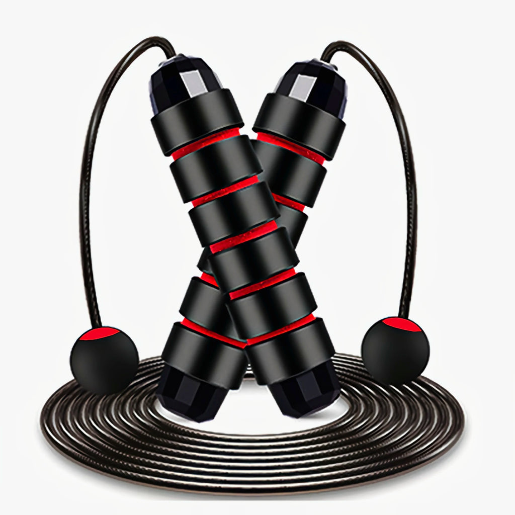 Ball Bearing Speed Jump Rope Foam Handle Tangle-Free Fitness