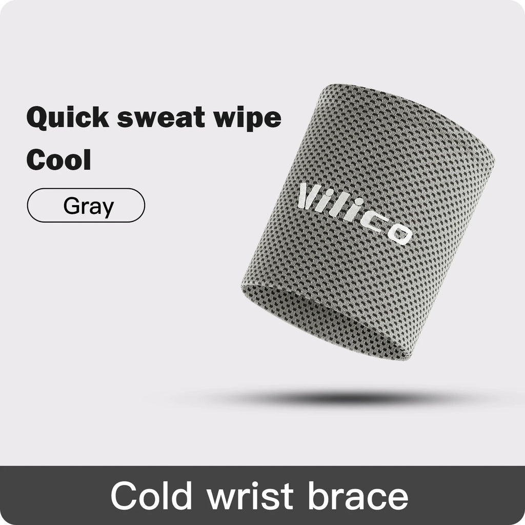 Ice Cooling Wrist Sweatband for Gym, Volleyball & Sports Support