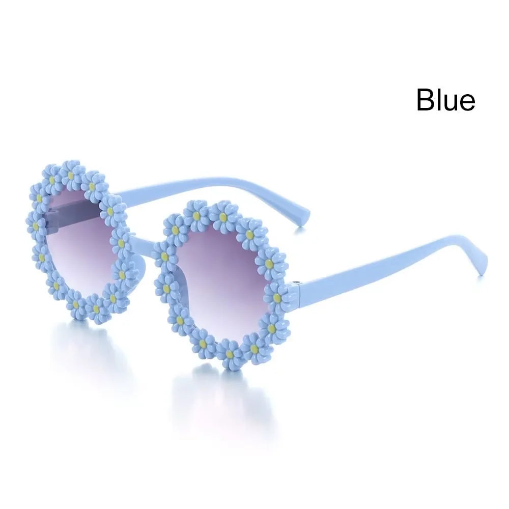 Kids Flower Sunglasses | Cute Daisy Round Shades for Children