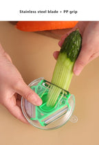 3 in 1 Fruit & Vegetable Peeler – Stainless Steel Multifunction Kitchen Tool