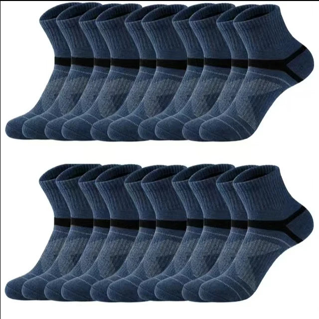 Men's Hiking Basketball Socks 3 Pairs Breathable Sweat Absorbent