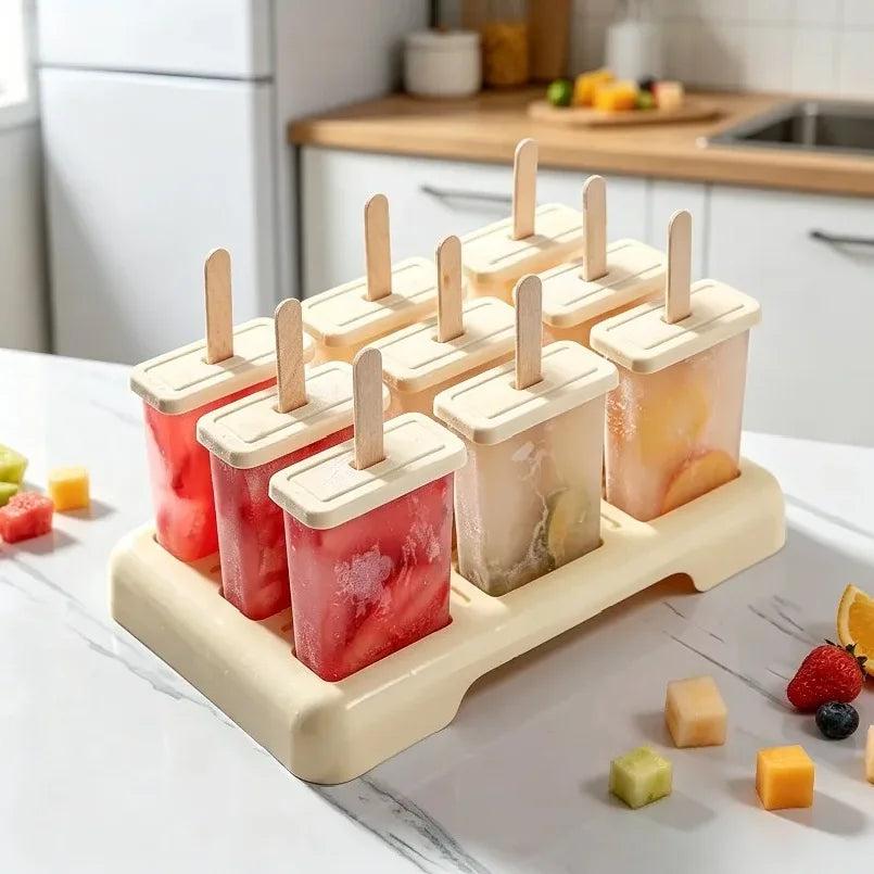 Ice Cream Popsicle Mold – Silicone Ice Cube Tray for Homemade Frozen Treats Main image