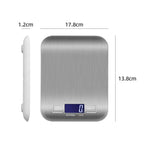 5KG Digital Kitchen Scale Stainless Steel LCD