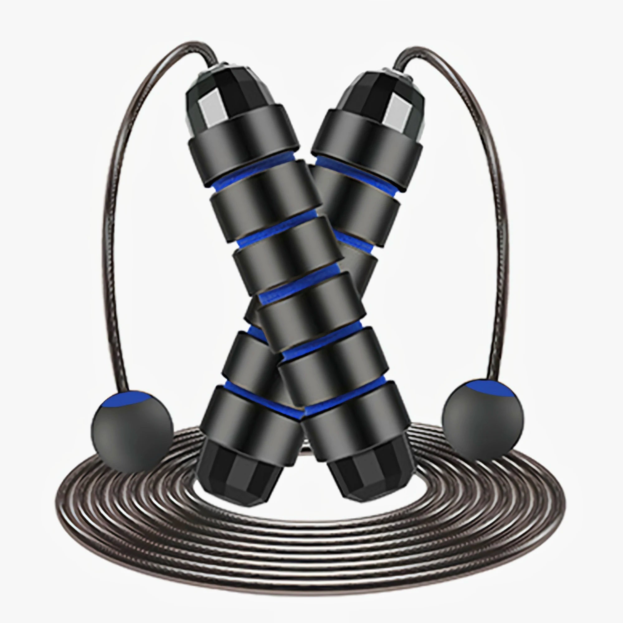 Ball Bearing Speed Jump Rope Foam Handle Tangle-Free Fitness