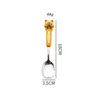 Cute Animal Stainless Steel Spoon – Panda Rabbit Bear Coffee Dessert Spoon