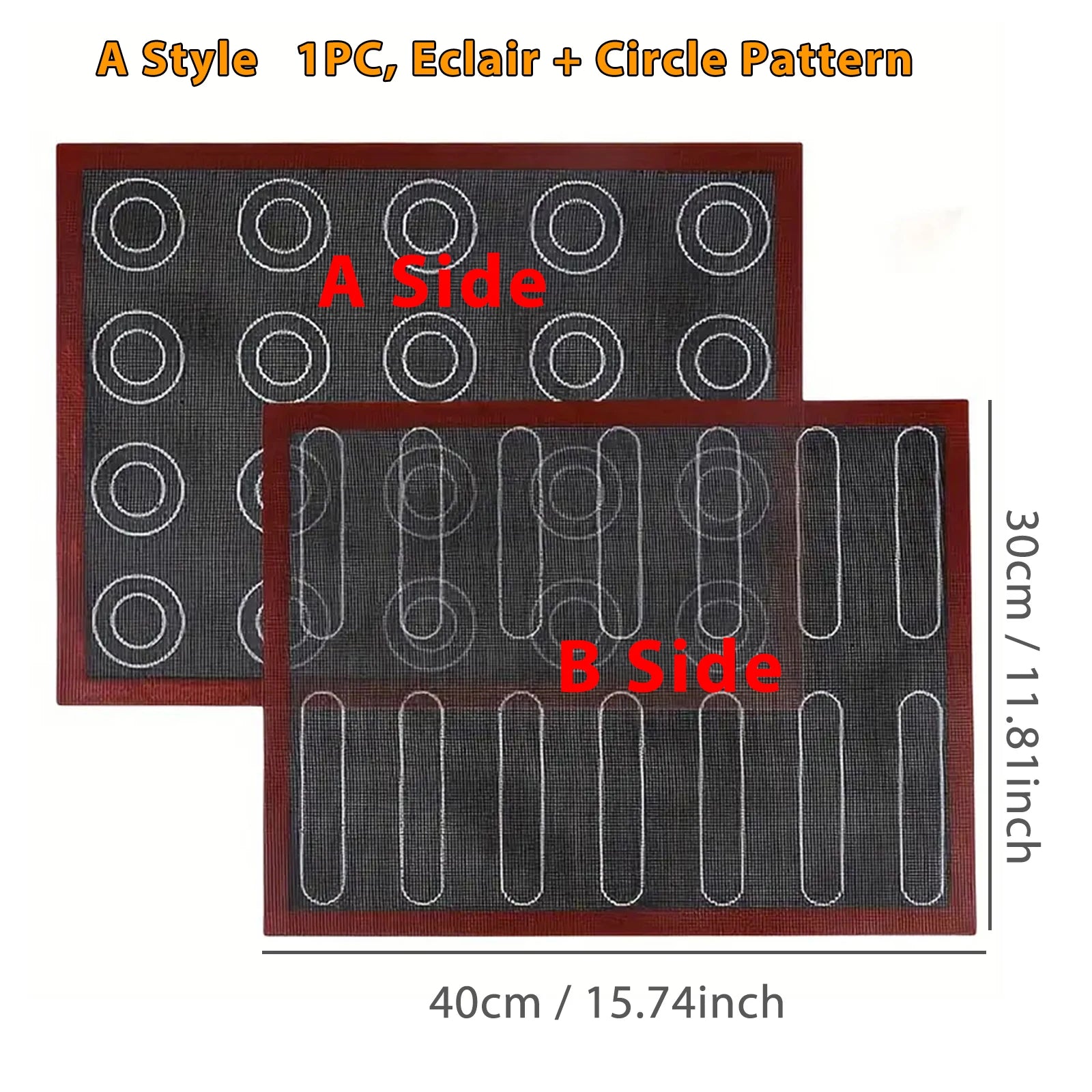 Silicone Baking Mat Perforated Non-Stick Oven Liner for Cookies & Macarons