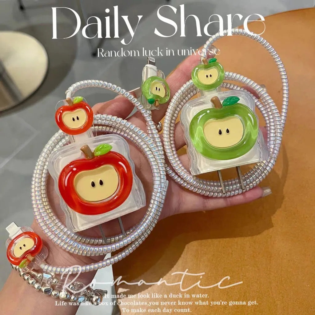3D Cartoon iPhone Charger Protector Case & Cable Cover