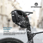 1.5L Waterproof Bicycle Saddle Bag Rear Seat Storage MTB Tool Pouch