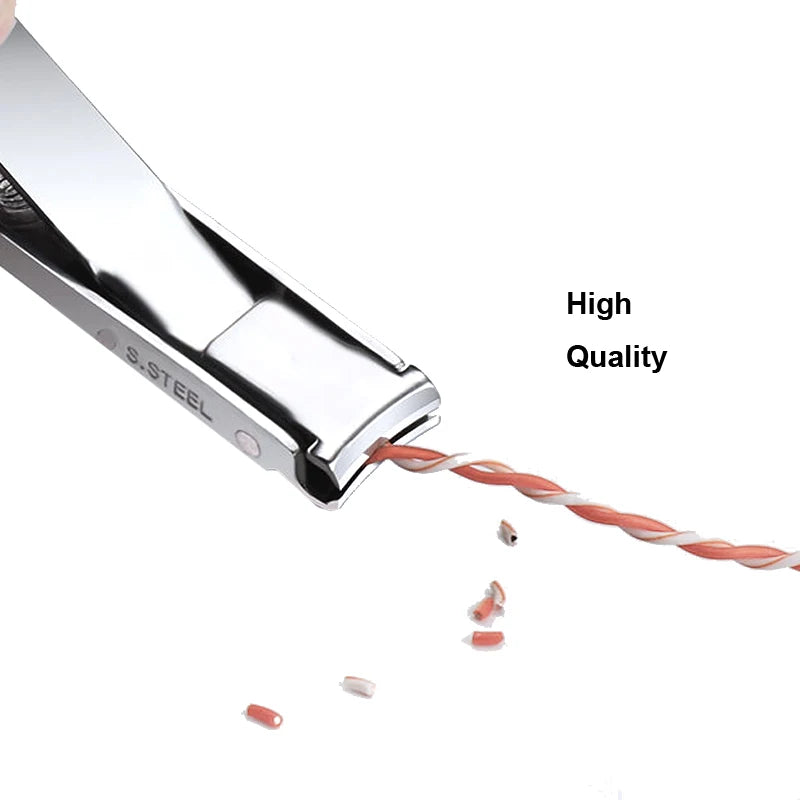 Ultra Thin Nail Clippers Portable Stainless Steel Travel Manicure Tool