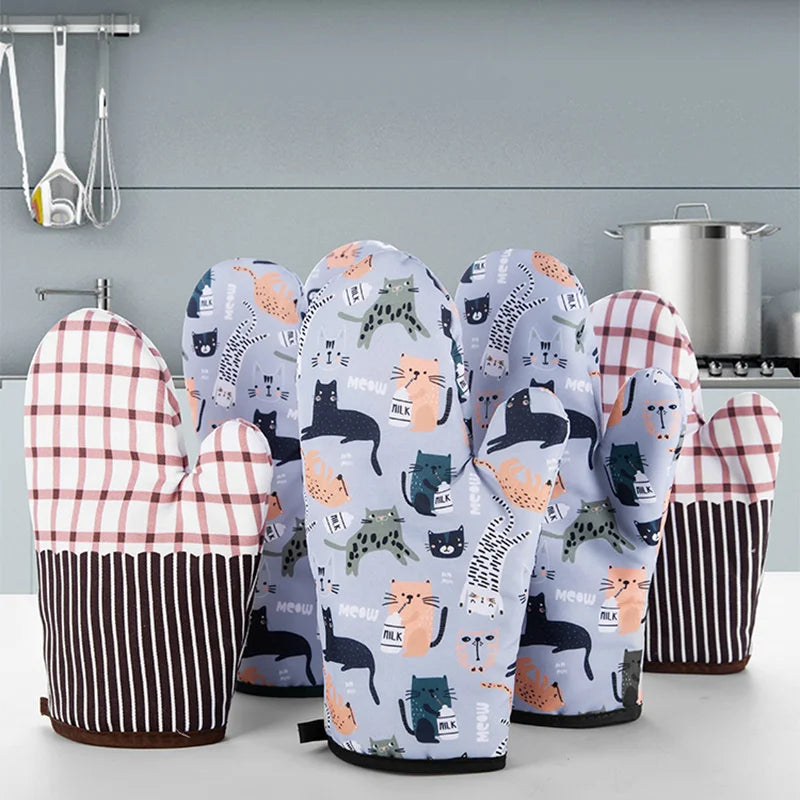 Heat Resistant Oven Mitts – Non-Slip Microwave & Baking Gloves Main image